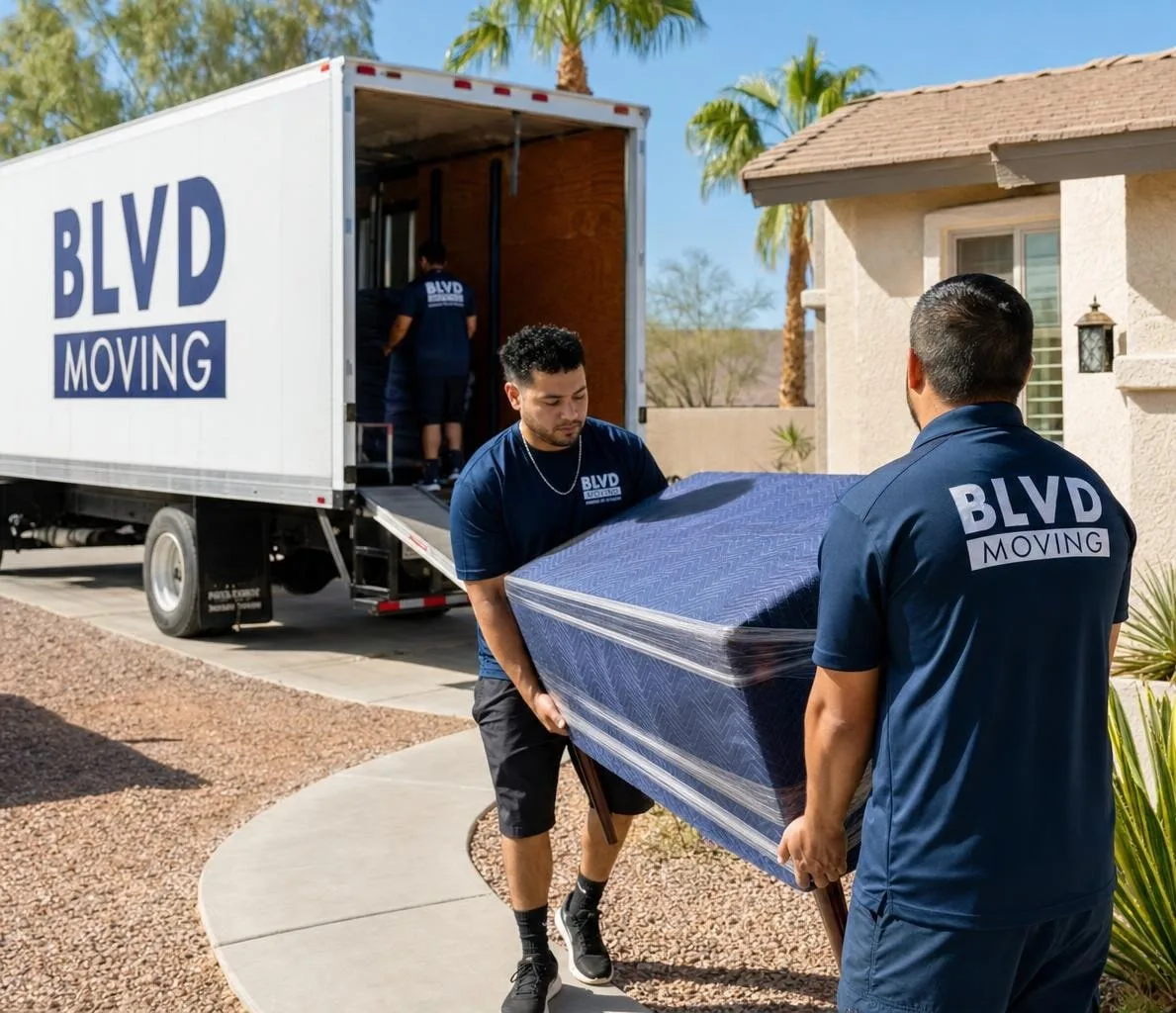 BLVD Moving crew working in Imperial County
