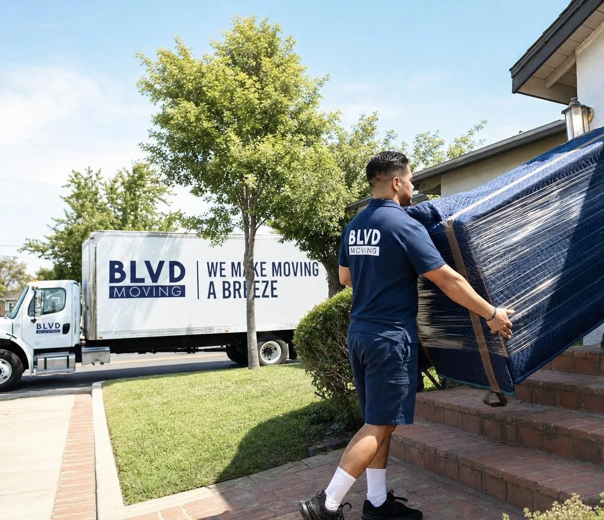 BLVD Moving crew working in Kings County