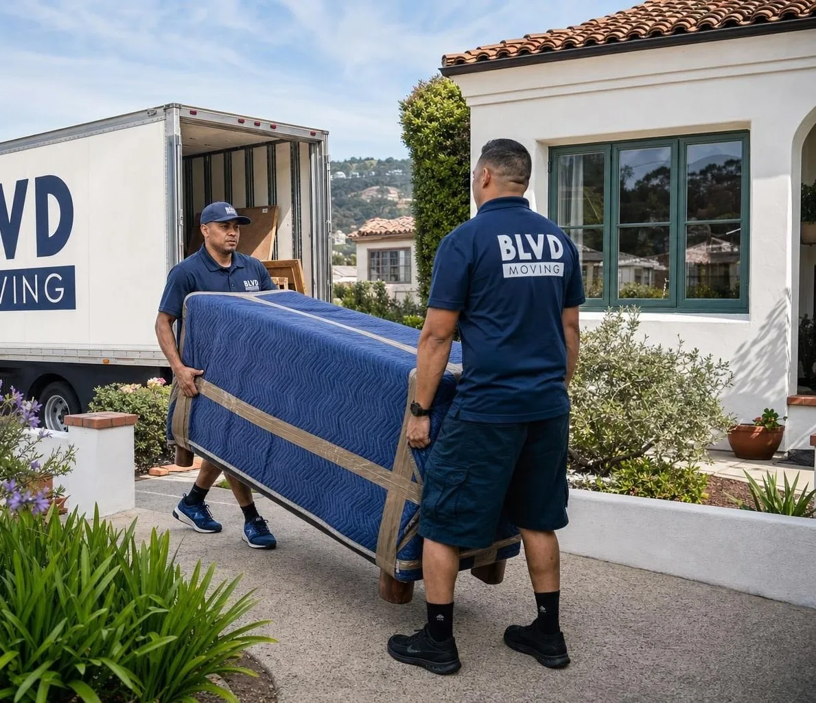 BLVD Moving crew working in Monterey County