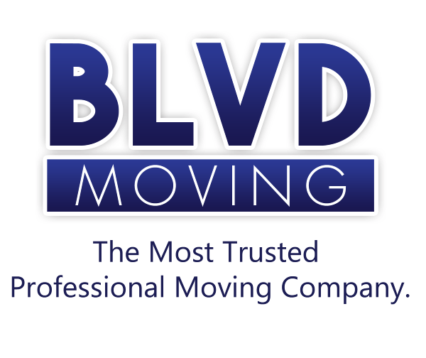 BLVD Moving Logo - The Most Trusted Professional Moving Company - black text