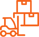 Orange logo that represents 'Storage Services'