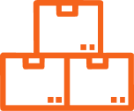 Orange logo that represents 'Packing Services'