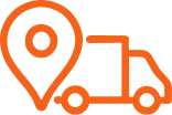 Orange logo that represents 'Local Moving'