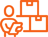 Orange logo that represents 'Commercial Moving'